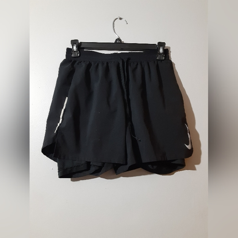 Nike Dry Fit Black Athletic Women's Shorts Drawstring Size S/P Running Active